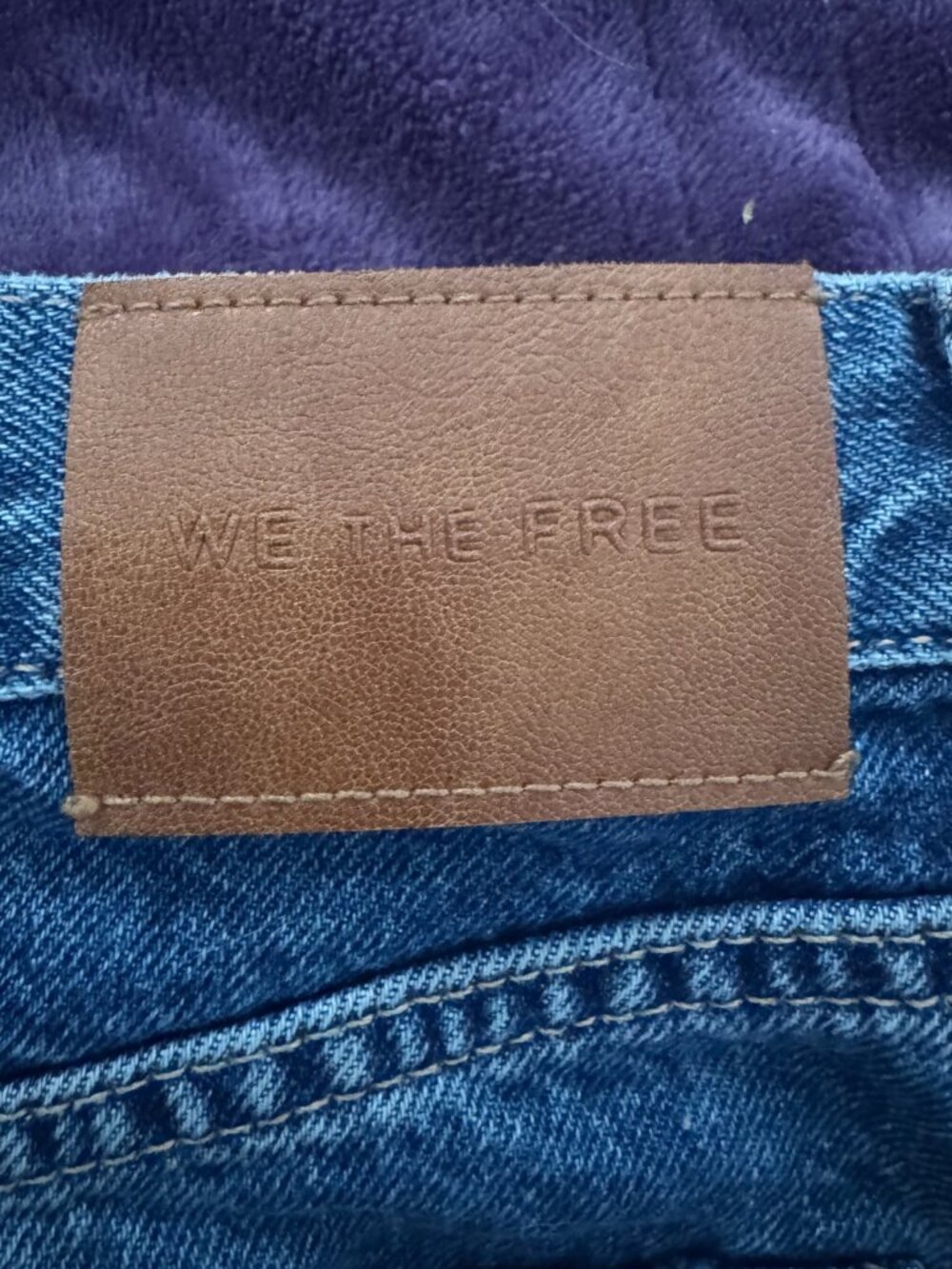 We The Free Wide Leg Button Fly Jeans – Size 30 – Medium Wash - Picture 4 of 7